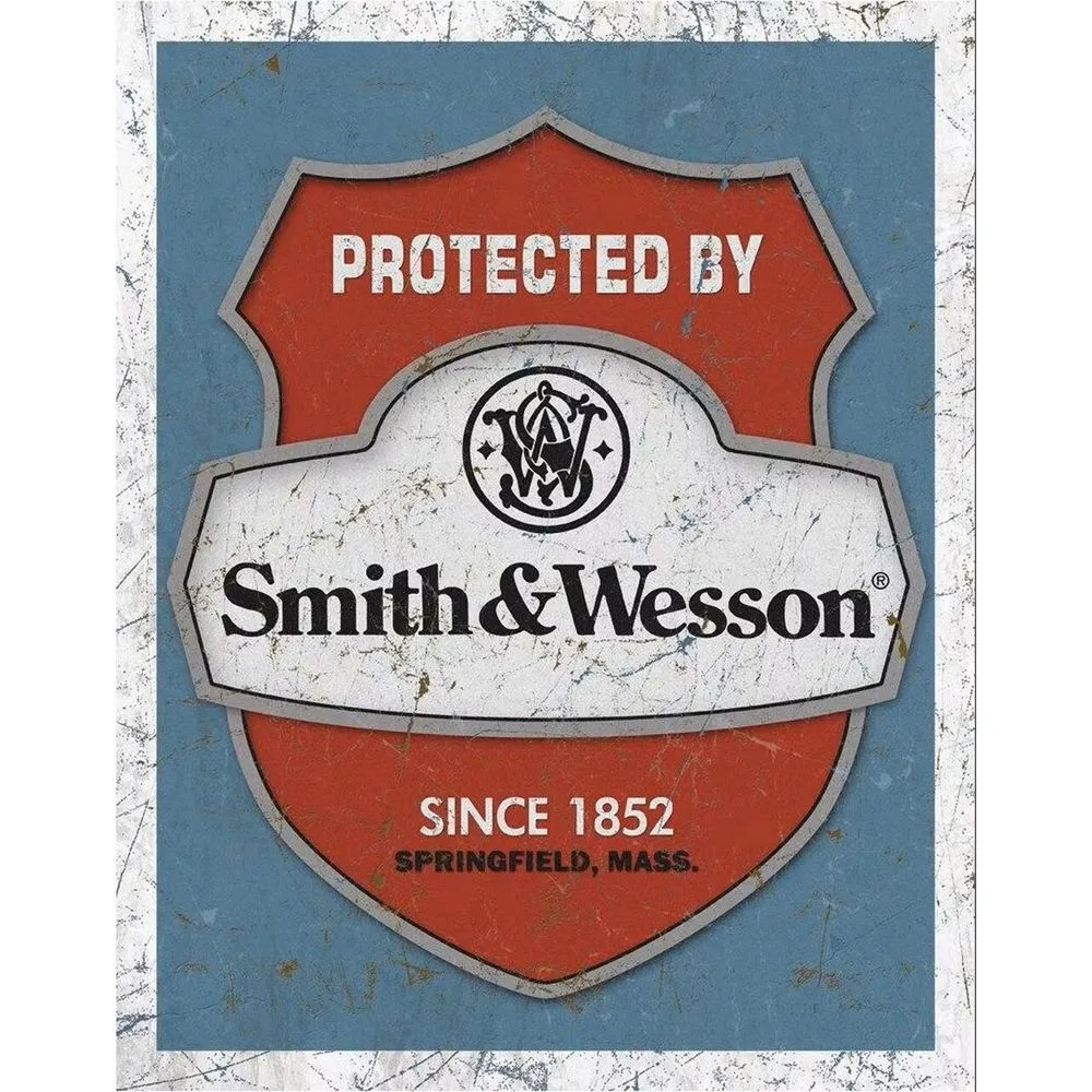 Retroworld Protected Smith & Wesson Metalskilt - 30 x 40 cm