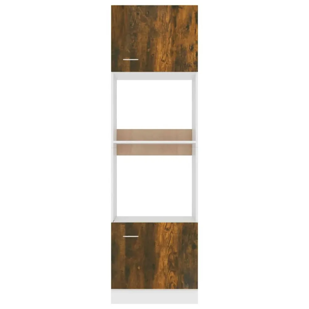 mikrobølgeovnsskab "Lyon" røget eg 60x57x207 cm manufactured træ