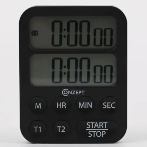 Conzept - Minutur M/Dobbelt Timer - Sort