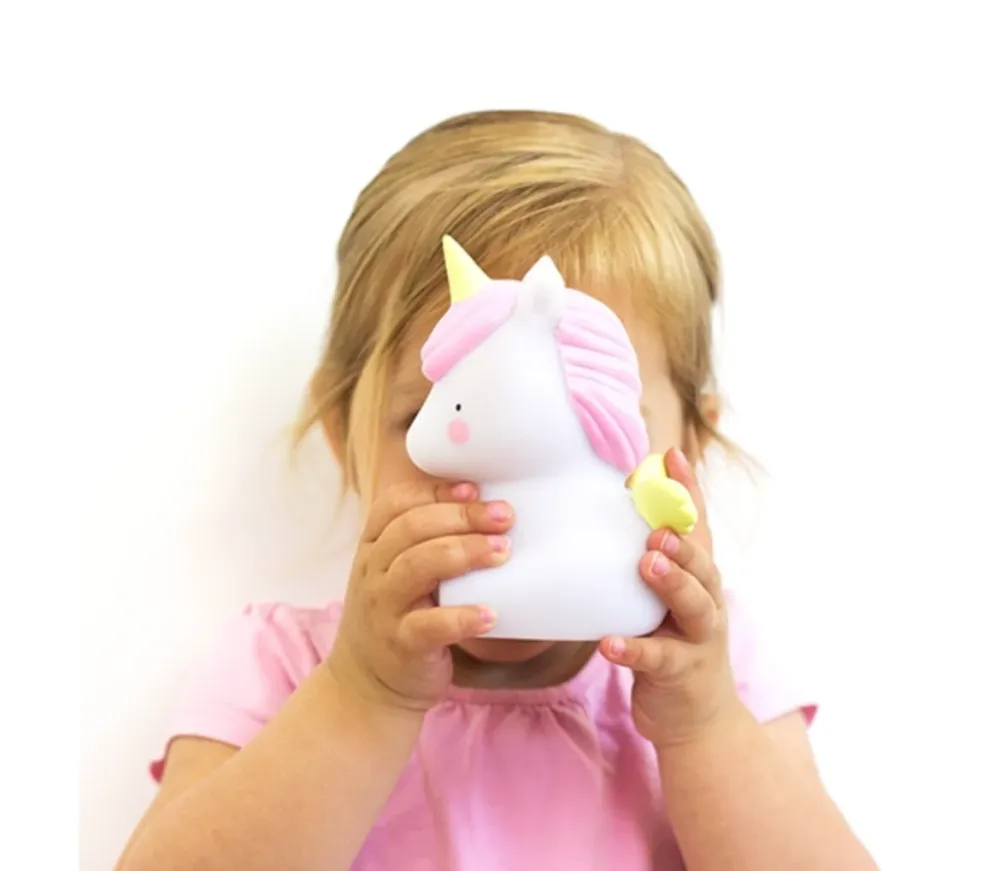 Little Lovely Company Natlampe Little light Unicorn