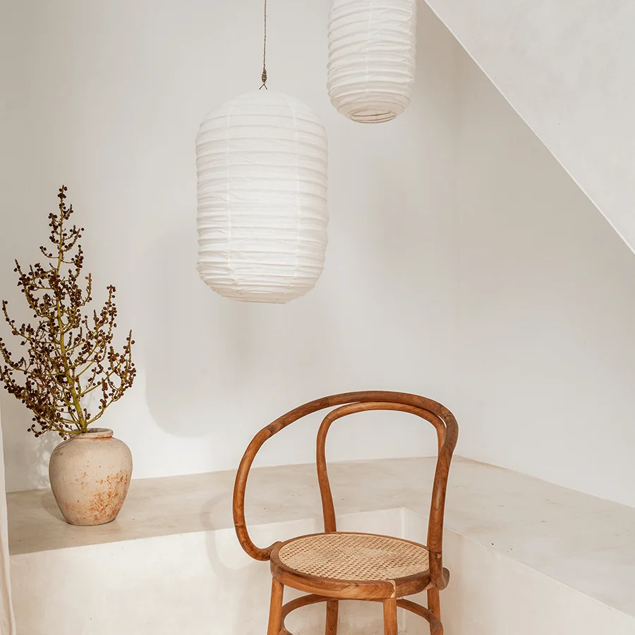 LUNA OFF WHITE LINEN LYS SKYGGE 50CM
