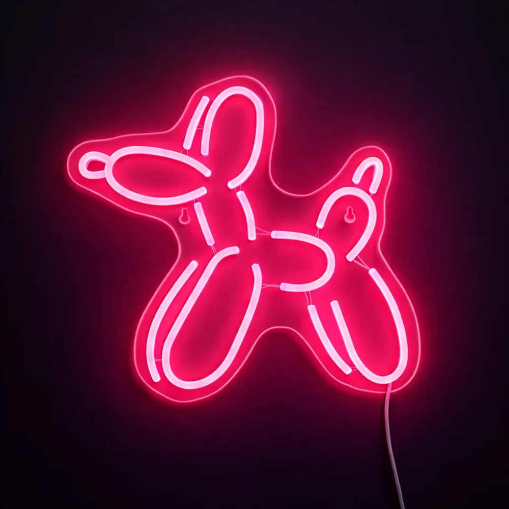 Balloon Animal Neon Væglampe