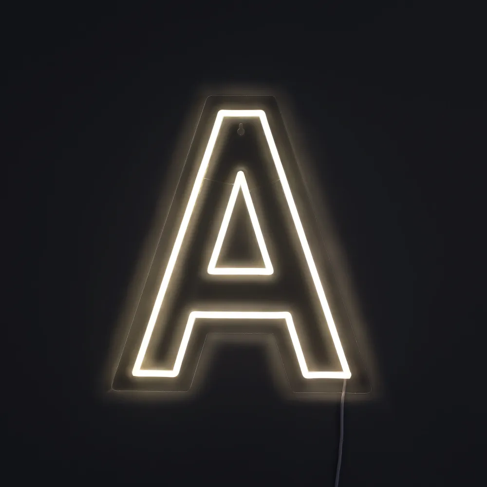 Bogstav Neon Væglampe