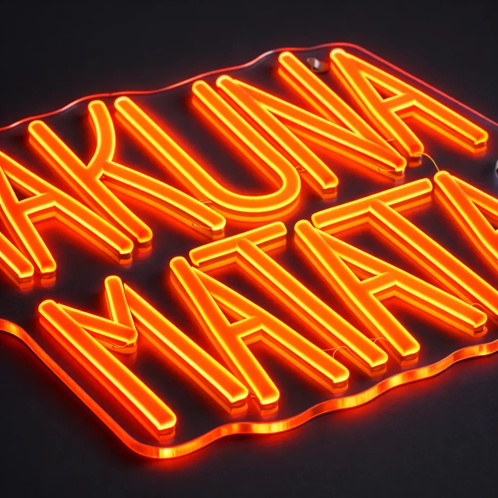 Hakuna Matata Neon Væglampe