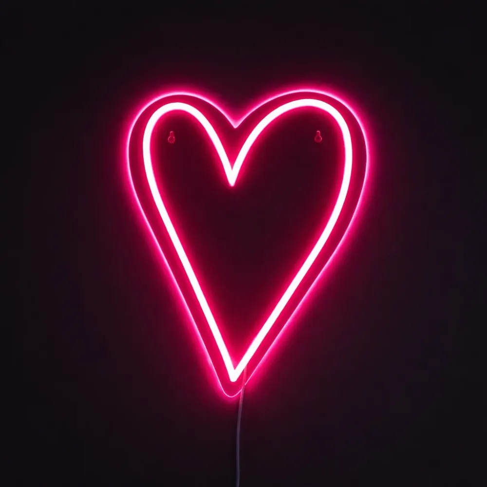 Heart Neon Væglampe