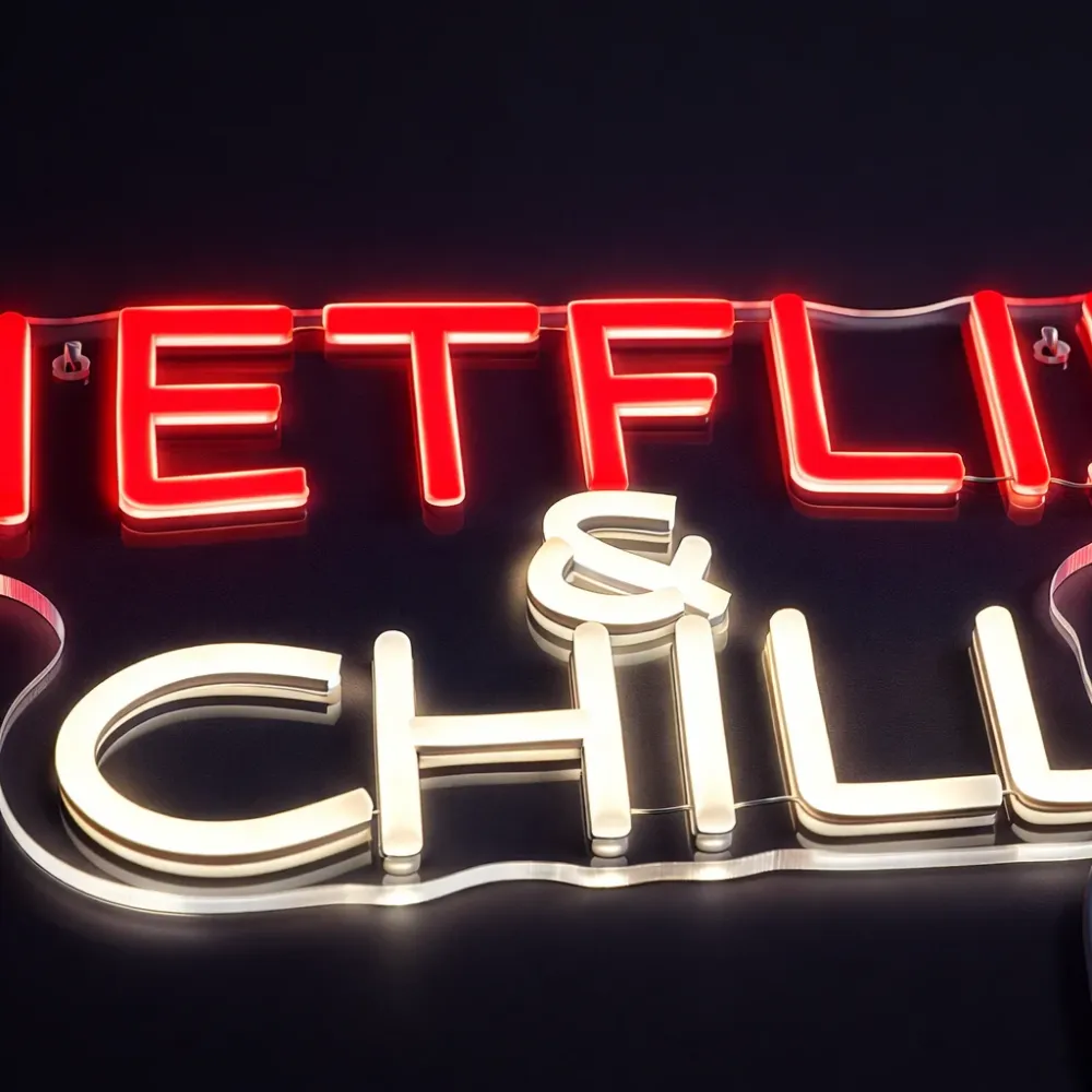 Netflix & Chill Neon Væglampe