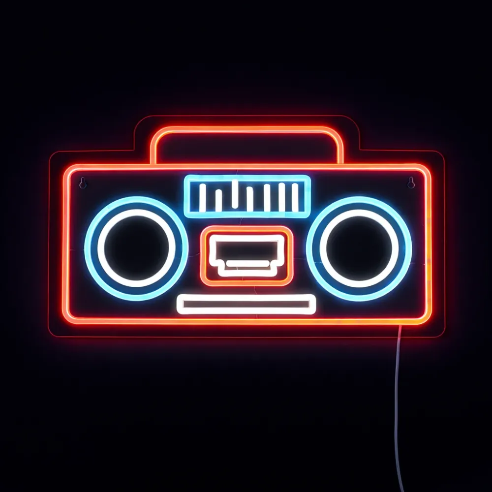 Radio Neon Væglampe