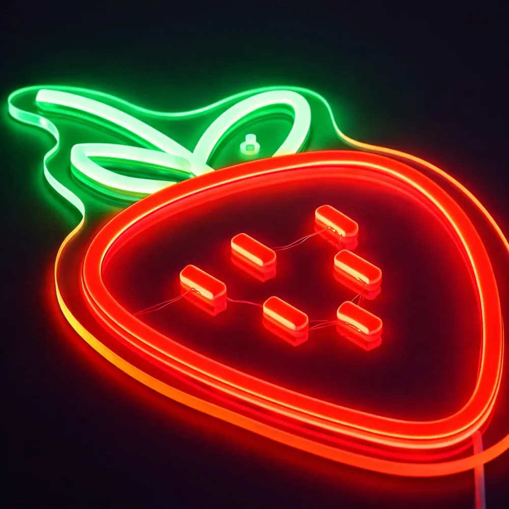 Strawberry Neon Væglampe
