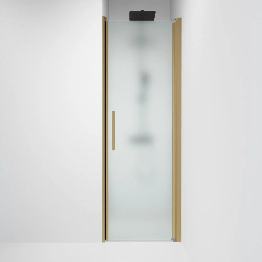 Vänern Niche brusedør, mat glas, bronzeprofil BATH DELUXE - PRESTIGE