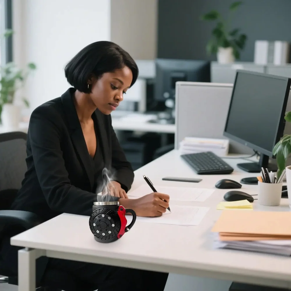Globetrek° BrakeMug – Bil Entusiast Racing Inspireret Kaffe Bremse Krus Roed