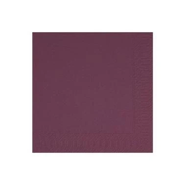 Kaffeserviet, 1/4 Fold, 3-lags, 24x24, Duni, Plum, ( 250 stk )