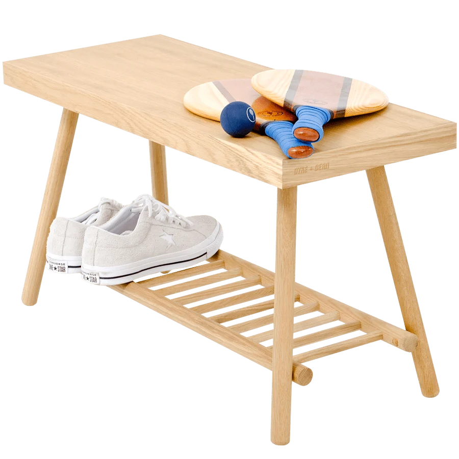 TRÅDBÆNK 75 NATURLIG EG