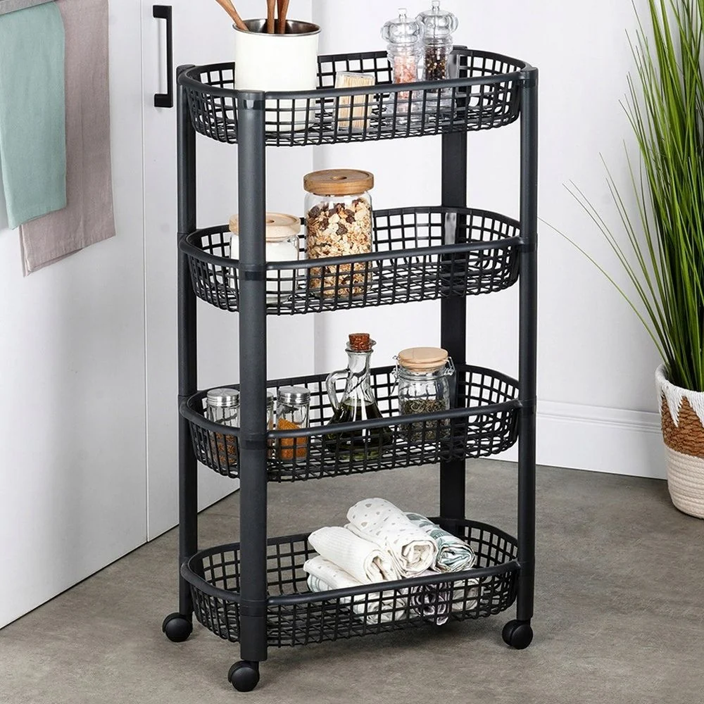 Rullebord med 4 kurve - 46.5x26x79 cm