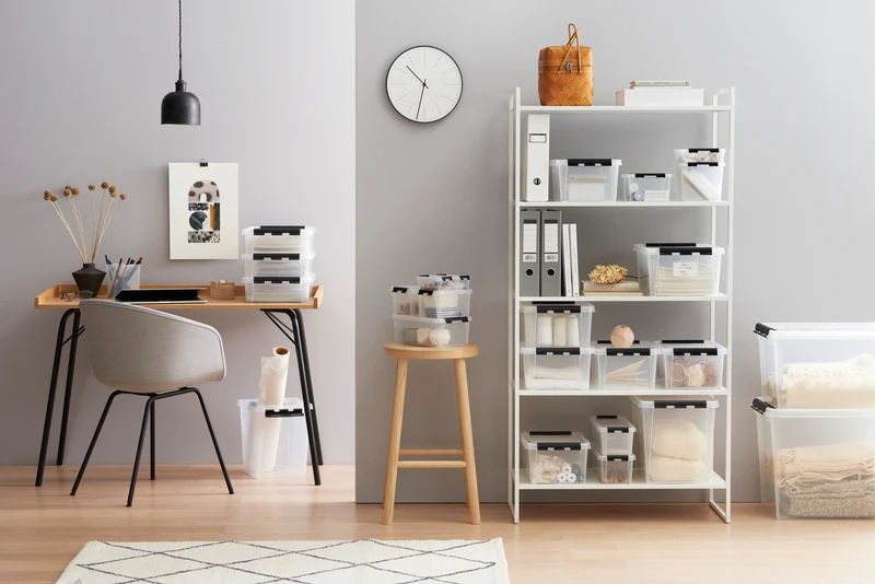 Smartstore - Classic 5 opbevaringskasse 3,6 L med låg - klar plast