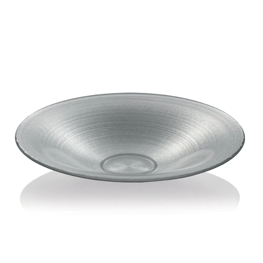 IVV piatto centrotavola Bombay 41cm h.7,5cm decoro platino 3384.66