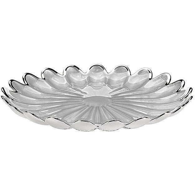 Ottaviani Margherita midterplade 22 cm sølvglas 800369