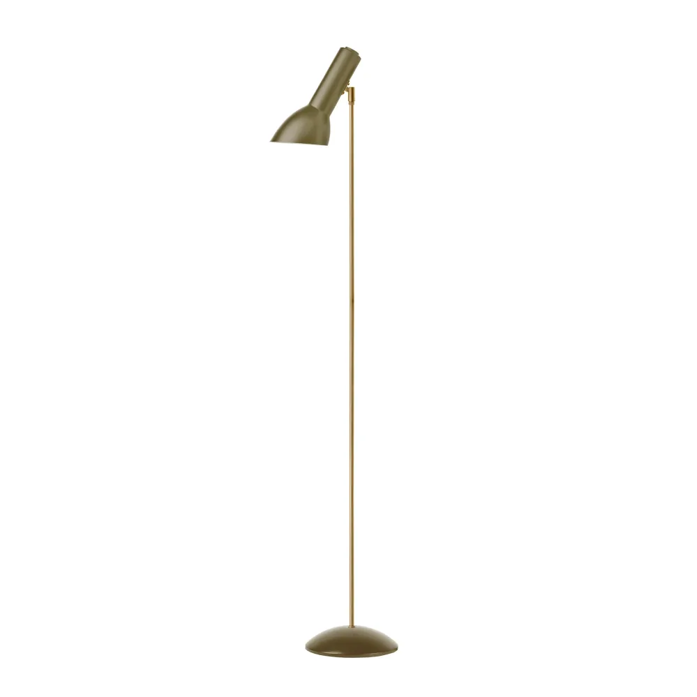 Oblique Olivengrøn/Messing - Gulvlampe | Rustic Finish