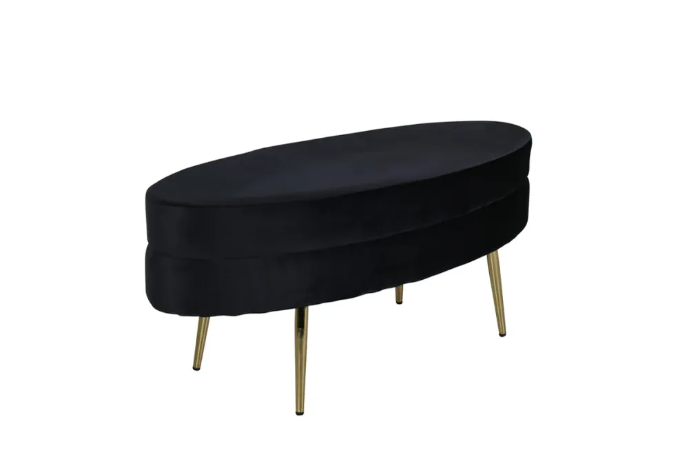 Otto Ottoman 40 x 41 x 100 Ebony