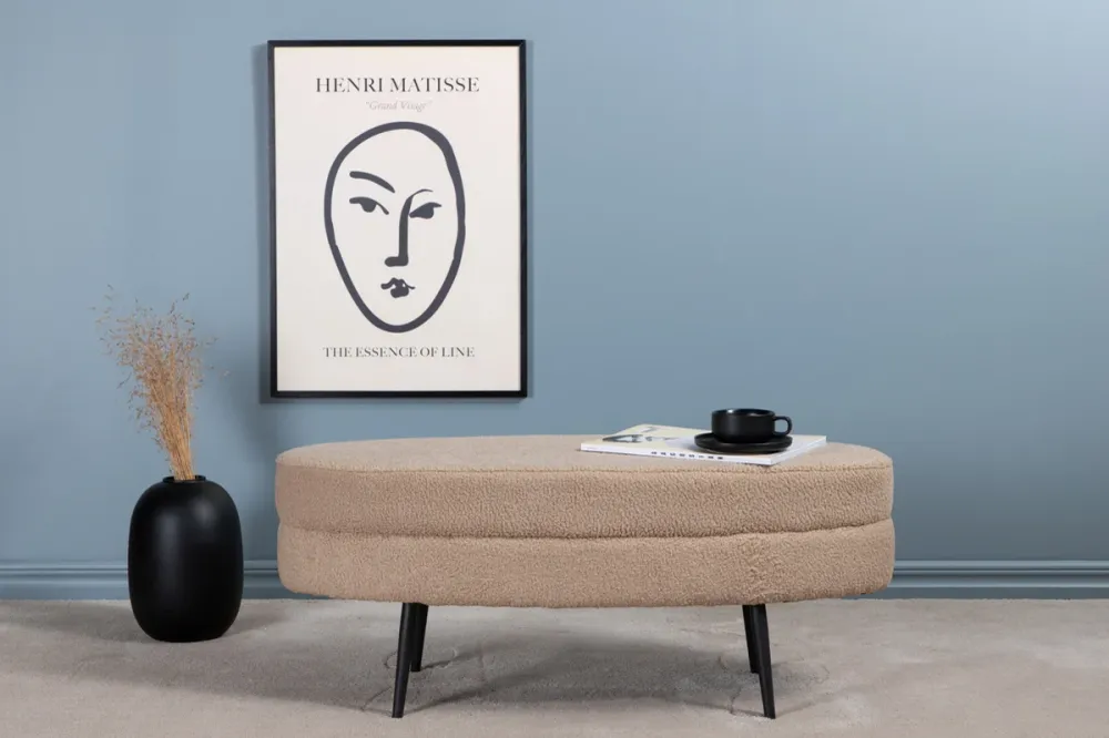 Otto Ottoman 40 x 41 x 100 Taupe