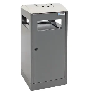 Aske og affaldsbeholder 90 Liter - Top i rustfrit metal