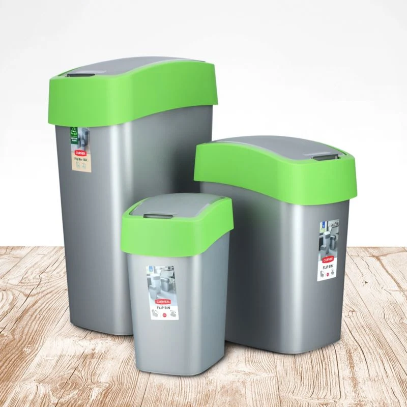 Curver Flip Bin affaldsspand 50L, grøn