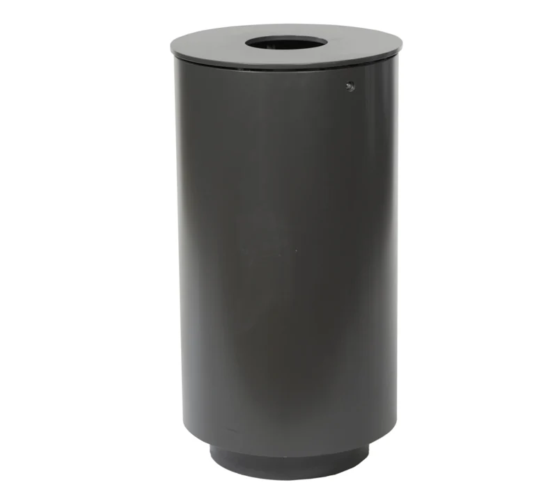 Kraftig beholder 50 Liter - Galvaniseret & lakeret Graa