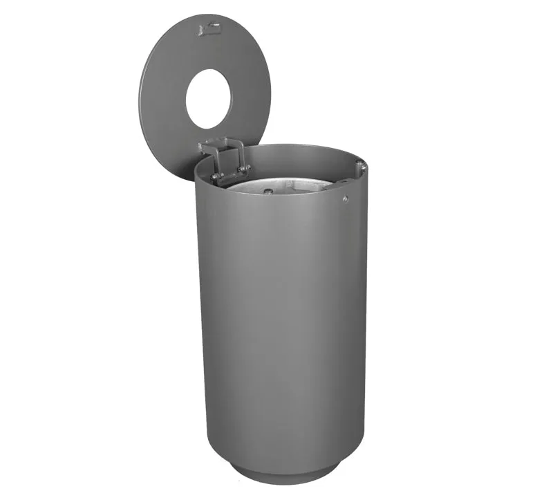 Kraftig beholder 50 Liter - Galvaniseret & lakeret Graa