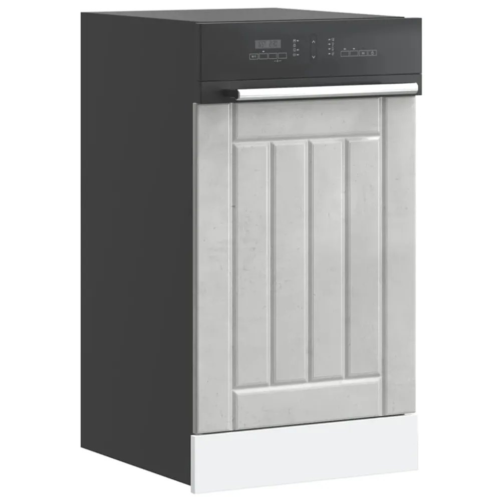 Opvaskemaskinepanel Lucca Formulated Træ Beton Grå
