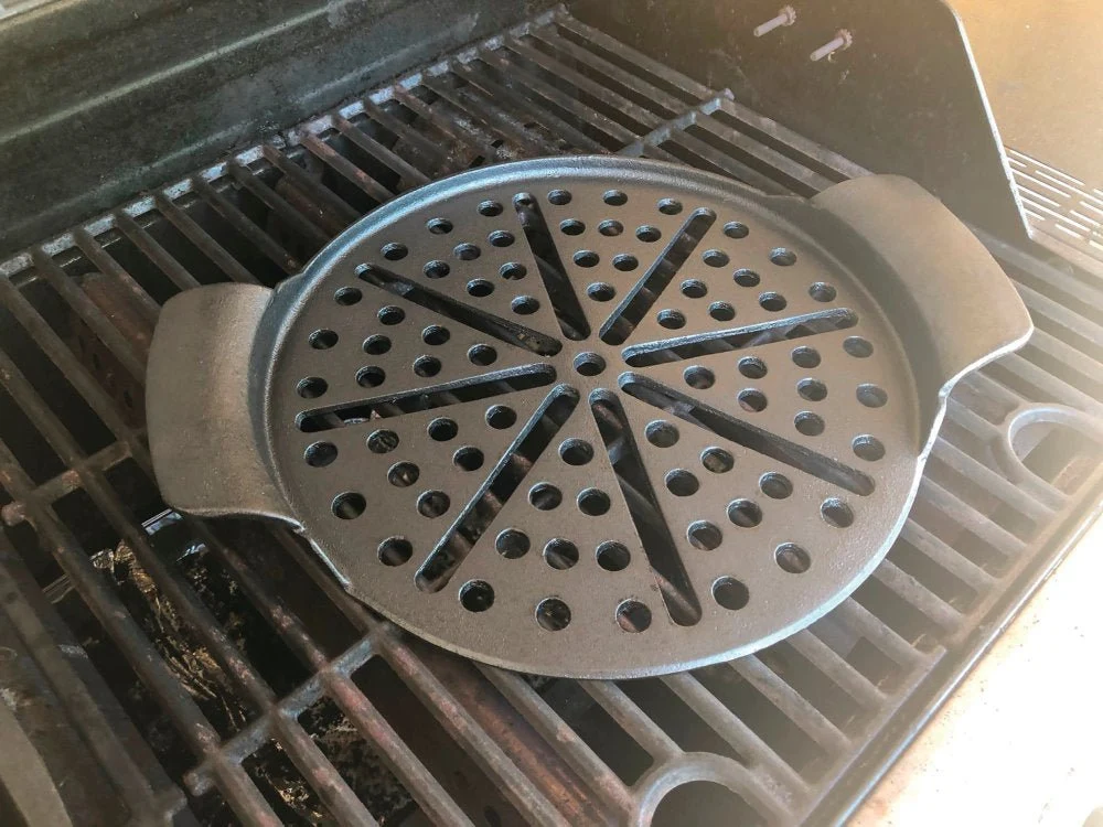 Pizzaplade af støbejern - 1 stk - Ø30 cm - Bon-fire.