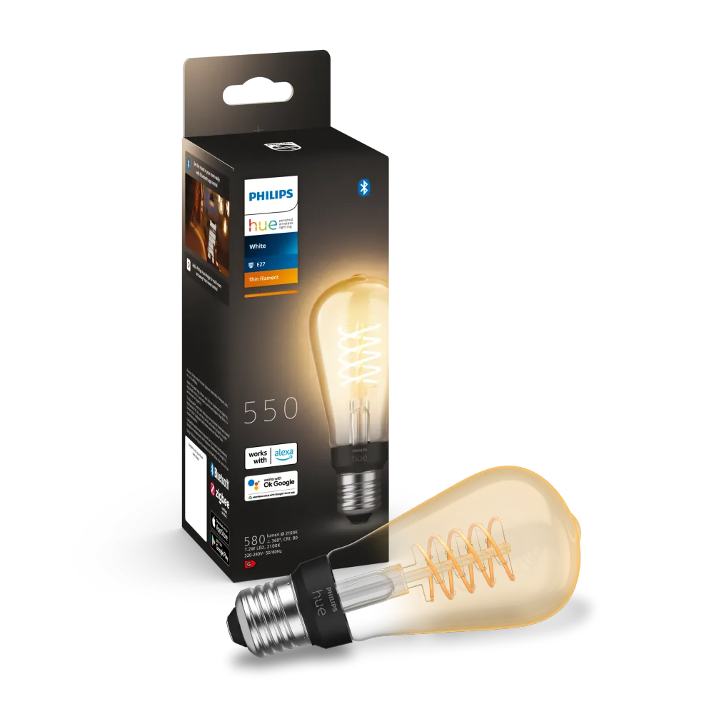 Philips HueW 7.2W Fil ST64 E27 EUR