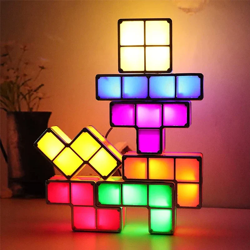 Tetris Night Light™ - Tænd din kreativitet - Tetris-lampe