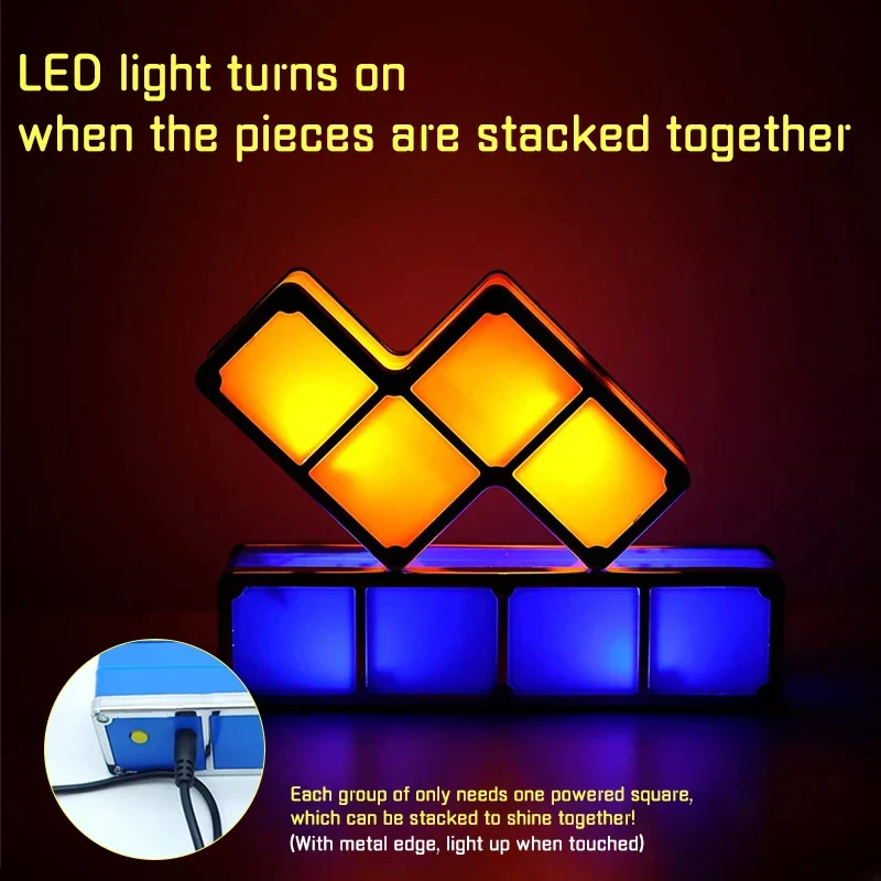 Tetris Night Light™ - Tænd din kreativitet - Tetris-lampe