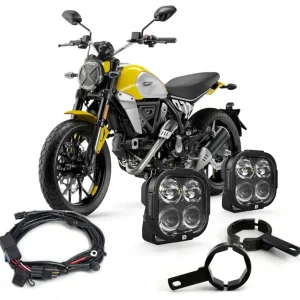 DL4 Essential Belysningspakke - Ducati Scrambler 800 2015+ / 1100 2018-2024 DENALI ELECTRONICS