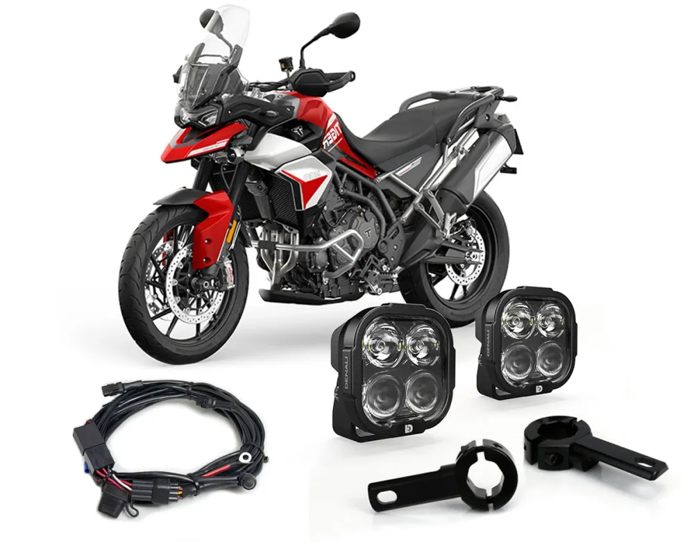 DL4 Essential Belysningspakke - Triumph Tiger 900 2020+ & Tiger 1200 2022+ DENALI ELECTRONICS