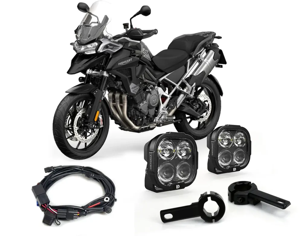 DL4 Essential Belysningspakke - Triumph Tiger 900 2020+ & Tiger 1200 2022+ DENALI ELECTRONICS