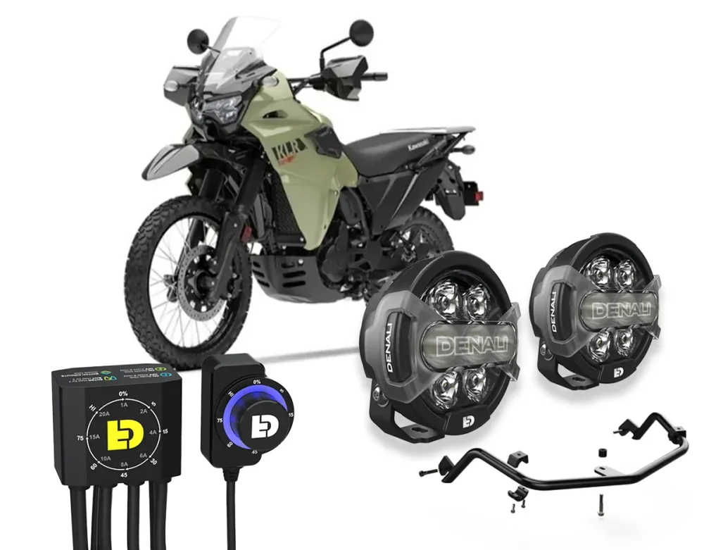 D7 Pro Premium Belysningspakke - Kawasaki KLR 650 S 2022+ DENALI ELECTRONICS