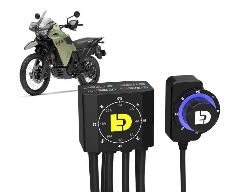 D7 Pro Premium Belysningspakke - Kawasaki KLR 650 S 2022+ DENALI ELECTRONICS