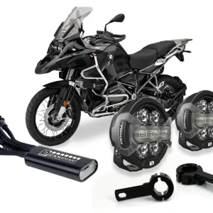D7 Pro Premium Belysningspakke med Crashbar-beslag - BMW R1200 GS 2004-2012 / GSA 2006-2013/ RT 2005-2013 / RS 2006-2014 D...