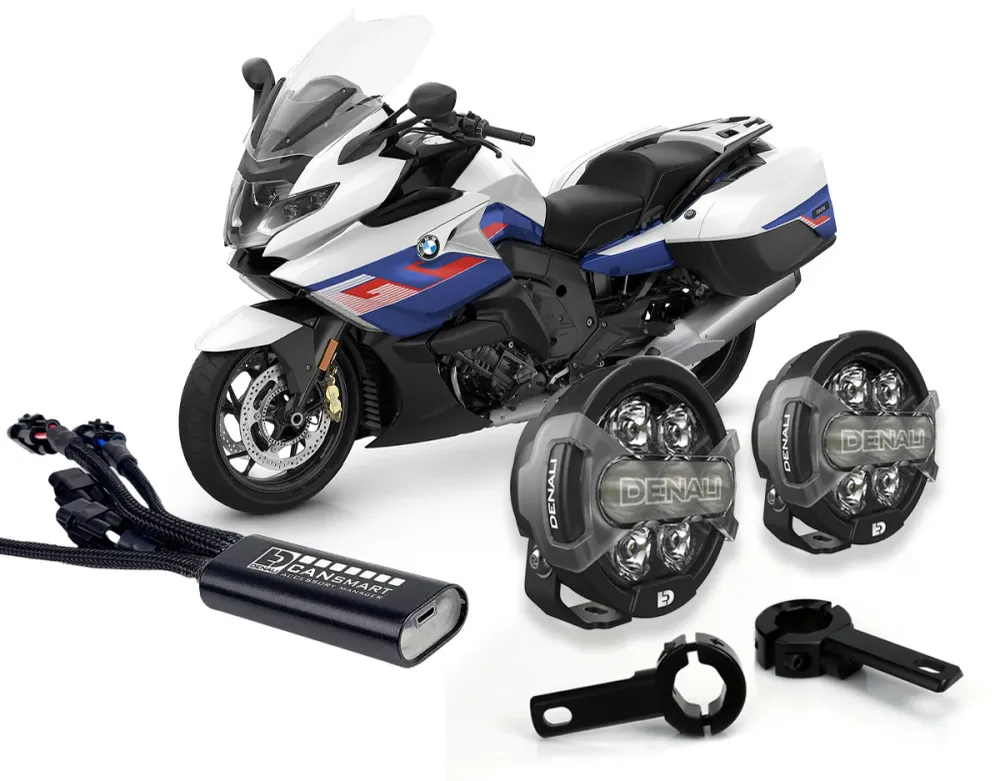 D7 Pro Premium Belysningspakke med Crashbar-beslag - BMW K1600 / R9T / R18 / S1000 XR / F900 XR / F800 GS / F850GS / F750G...