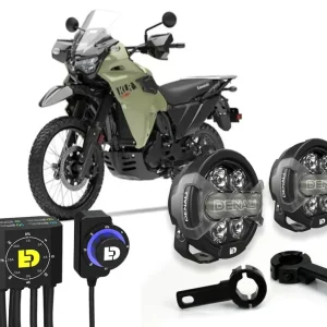 D7 Pro Premium Belysningspakke med Crashbar-beslag - Kawasaki KLR 650 S 2022+ DENALI ELECTRONICS