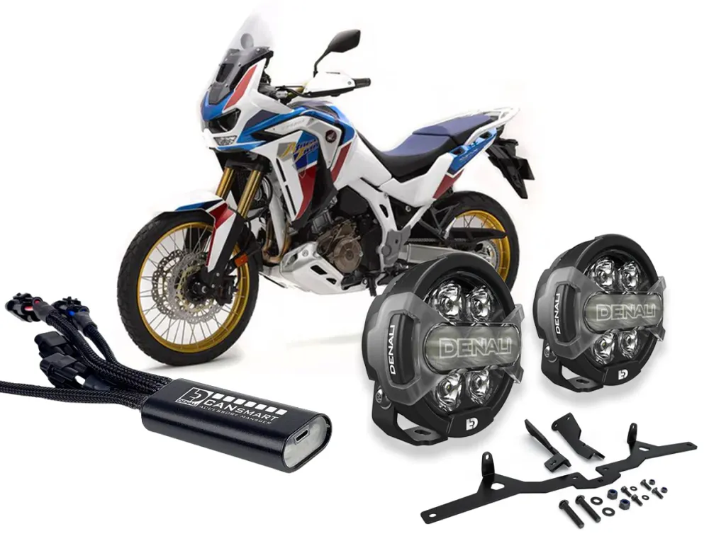D7 Pro Premium belysningssæt - Honda Africa Twin 1100 Adventure Sports ES 2020+ DENALI ELECTRONICS