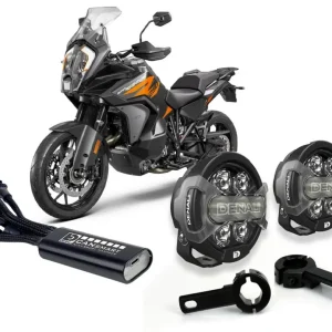 D7 Pro Premium belysningssæt med crashbar beslag - KTM 1290 ADV 2021+ / 890 ADV 2020+ DENALI ELECTRONICS
