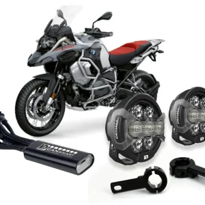 D7 Pro Premium belysningssæt med crashbar beslag - BMW R1250 GS / GSA / RT / RS 2019-2023 DENALI ELECTRONICS