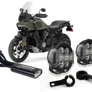 D7 Pro Premium belysningssæt med crashbar beslag - Harley Davidson Pan America 1250 2021+ DENALI ELECTRONICS