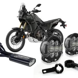 D7 Pro Premium belysningssæt med crashbar beslag - Yamaha Tenere 700 '20-'24 / Rally 2024 / World Raid '22-'24 DENALI ELEC...