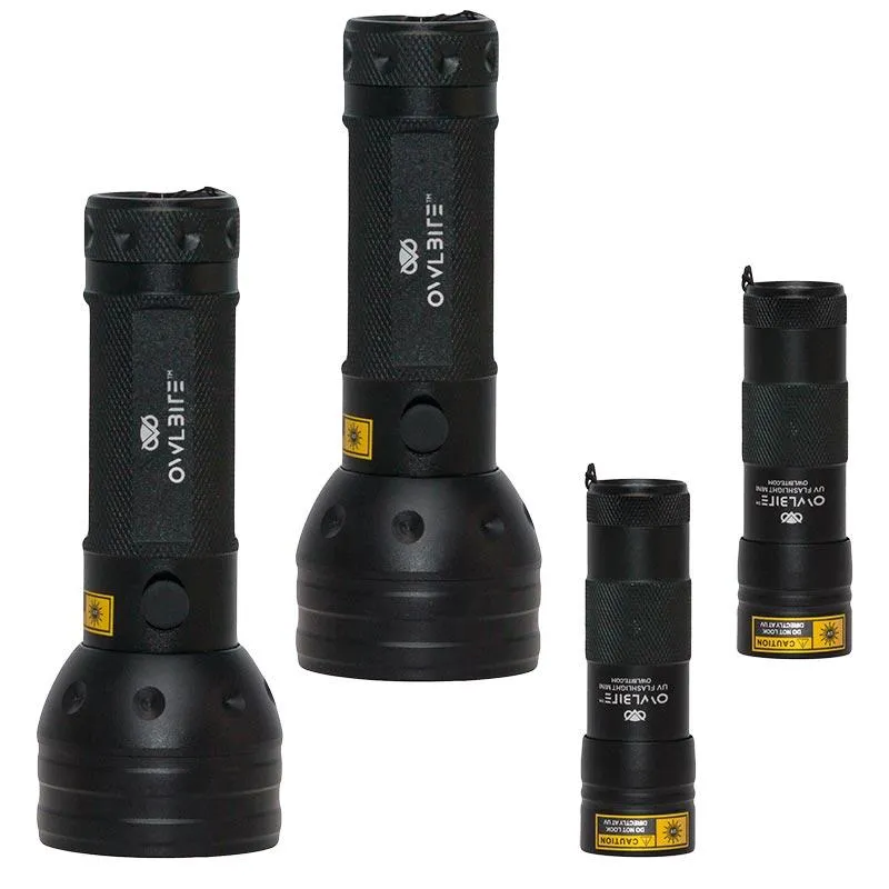 Familiepakke V2 fra danske OwlBite® med 4 stk. kraftige UV-rav-lygter