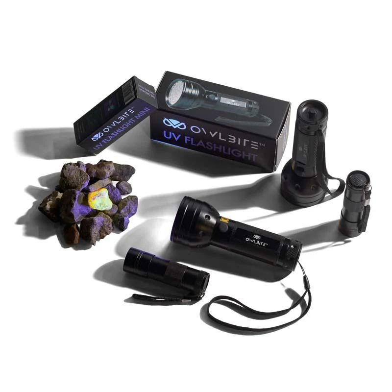 Familiepakke V2 fra danske OwlBite® med 4 stk. kraftige UV-rav-lygter