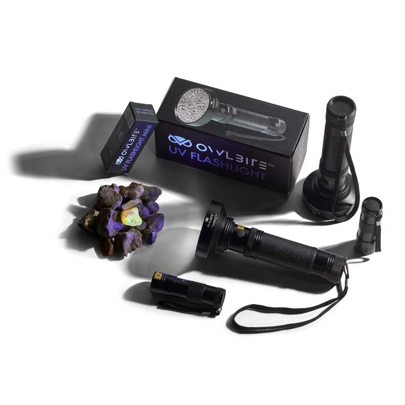 Familiepakke V4 fra danske OwlBite® med 4 stk. kraftige UV-rav-lygter