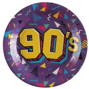 90'er tallerkener, 10 stk.
