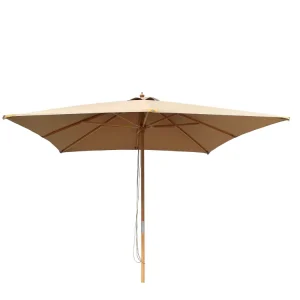 Nice parasol 3x3 m 2 delt cappuccino